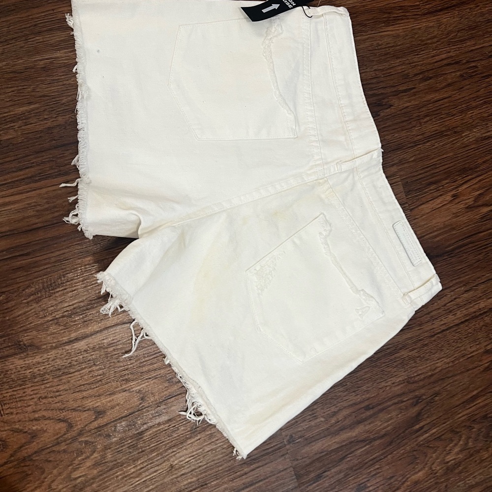 White Jean Shorts - Picture 5 of 5
